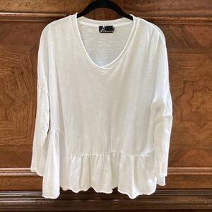 Fenini white cotton shirt, Size M